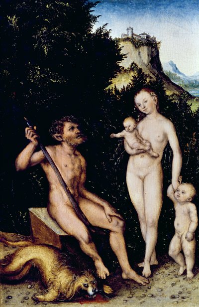The Faun Family by Lucas Cranach the Younger